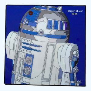 R2D2 starwars popart