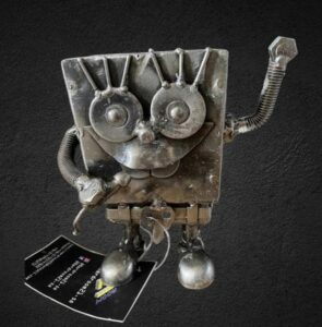 Svarmbob metal figur